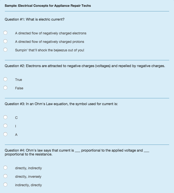 Sample quiz 1